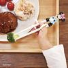 EDISONmama Edisons Chopsticks I 16cm 2 years pre-school right hand use Disney Minnie 3D design nursing dining supplies tableware ring dishwasher dryer