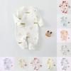 Newborn Cotton Baby Romper With Antibacterial Fabric Long Sleeve For Spring Autumn Infa