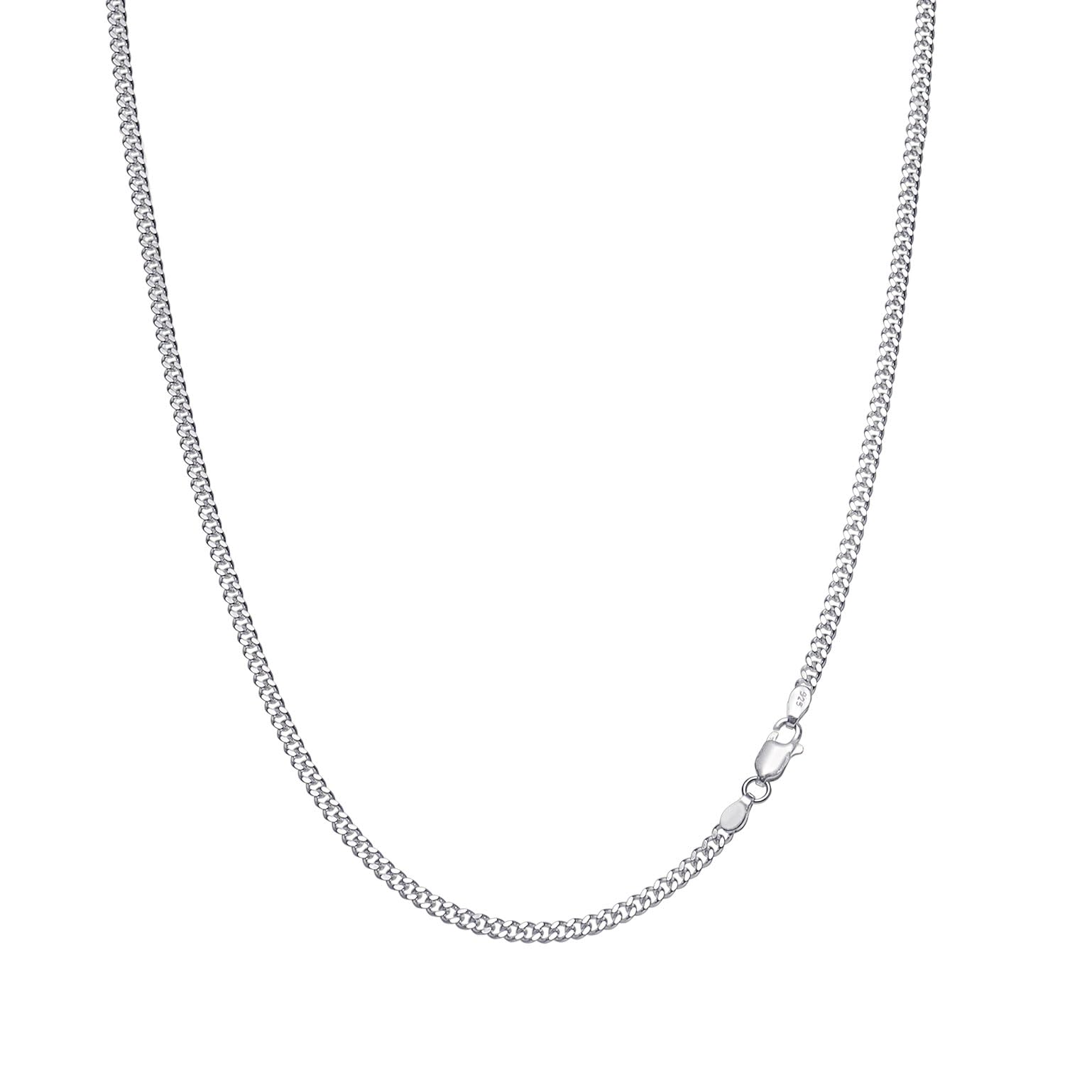 

Sterling Silver 925 Cuban Link 40cm [Sears] Chain, 2.8mm width, length, scd80-40