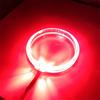 2Pcs Red 2.5" Led Light Guide Angel Eyes Halo Rings For Car Headlights Retrofit