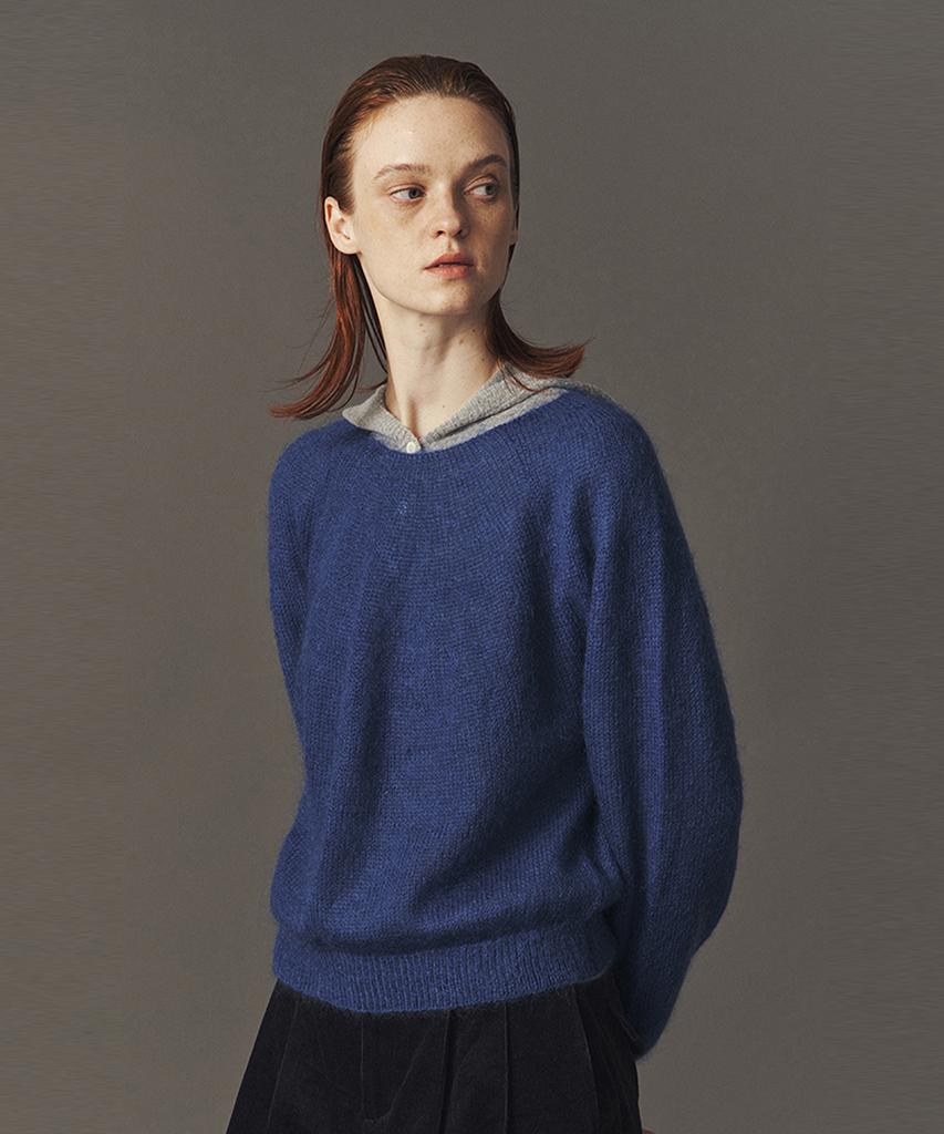 AHWE Wool Blend Pull-Over_Blue