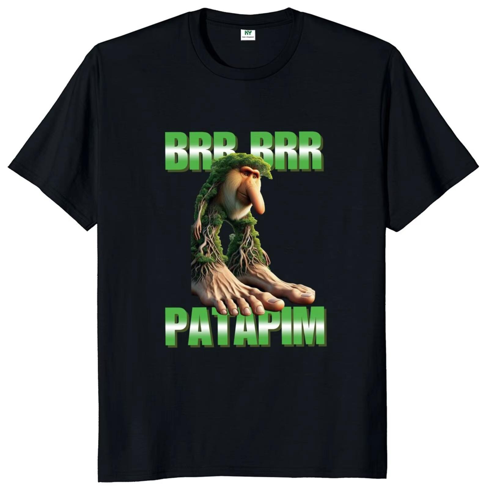

Brr Brr Patapim T Shirt Funny Italian Brainrot Meme Y2k Men s Women Cotton Streetwear Oversize Loose Casual Tee Top Short Sleeve S