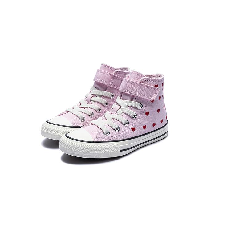 Converse Youth Velcro Heart Print Casual Cute Canvas Shoes Kids sneaker A19066C