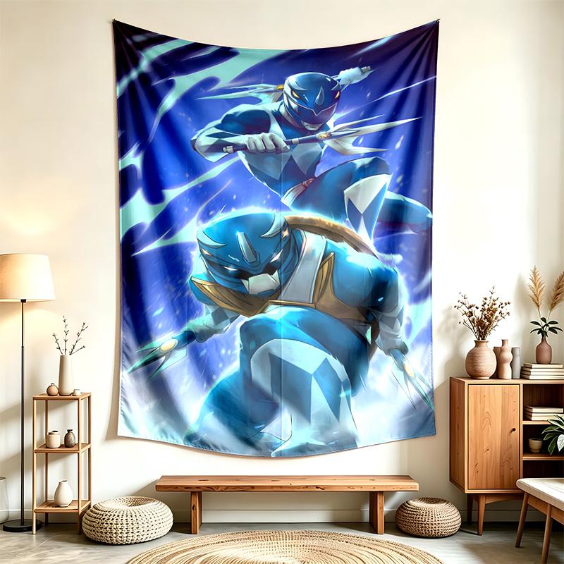 Potężni Morphin Power Rangers (1) Tapestry Nadaje Się Do Dekoracji Domów, Akademików I Sypialni Miękkie W Dotyku I Idealny Prezent Dla Przyjaciół I Rodziny