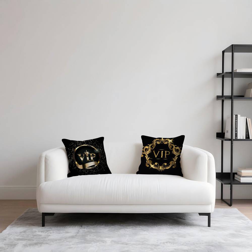 V-VIP Mitglieder Kissenbezug Abnehmbarer Waschbarer Kissenbezug – Ganzjährig Weiches Leinen