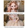 Little Girl Doll Cute Removable Dress Dolls Beauty Makeup Toy Lightweight Portable Skin Friendly Wedding Rag Toys for Children