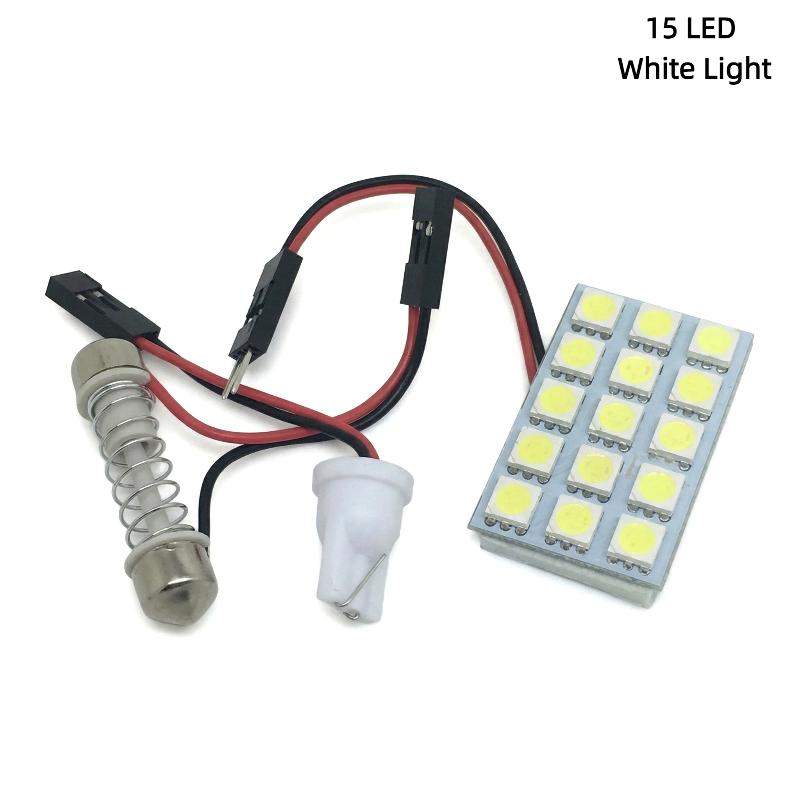 T10 5050 LED Car Panel Dome Light Bulb White Interior Reading Lamp Universal Energy Saving Cabin Lighting
