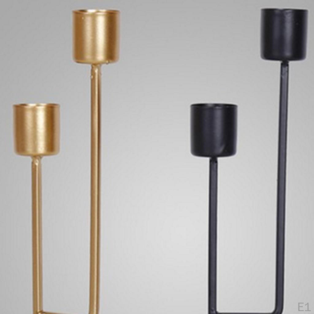 Modern Simple Iron Candle Table Decorative Candlestick Holder for Party