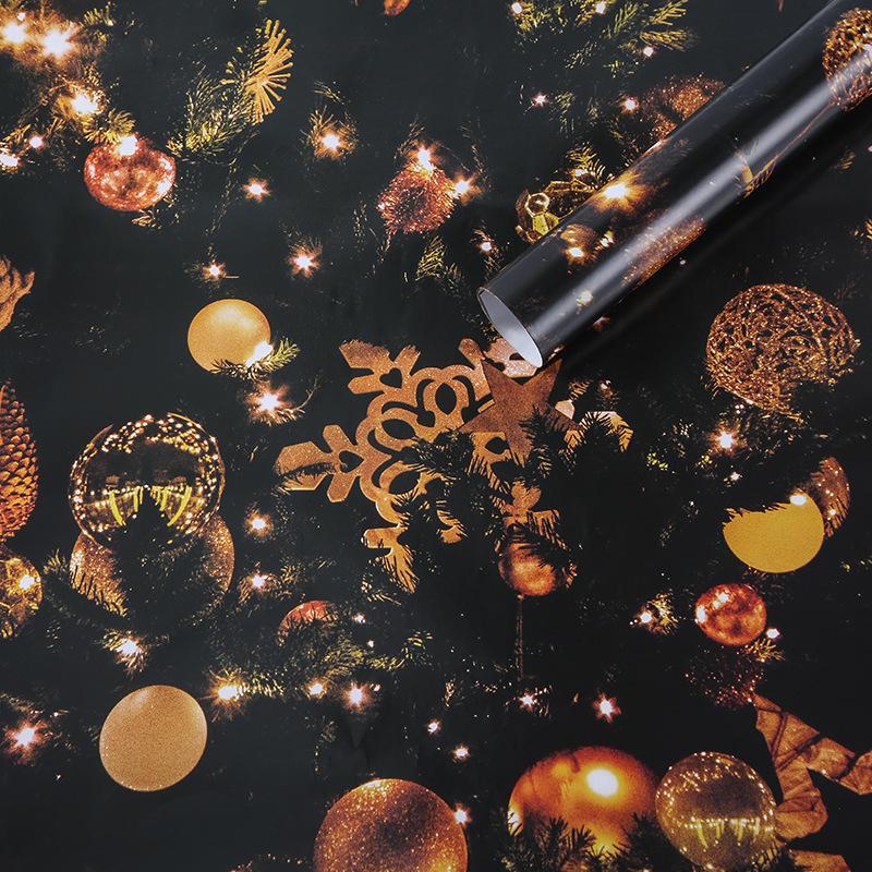 Christmas Tree & Elk Gift Wrap - Thick Coated Paper