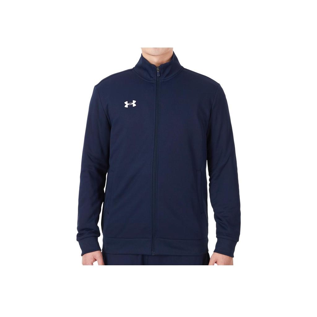 Under Armour Training Sports Knit Collar Logo Jacket Men Jackets Academy-Blue 21500437-408