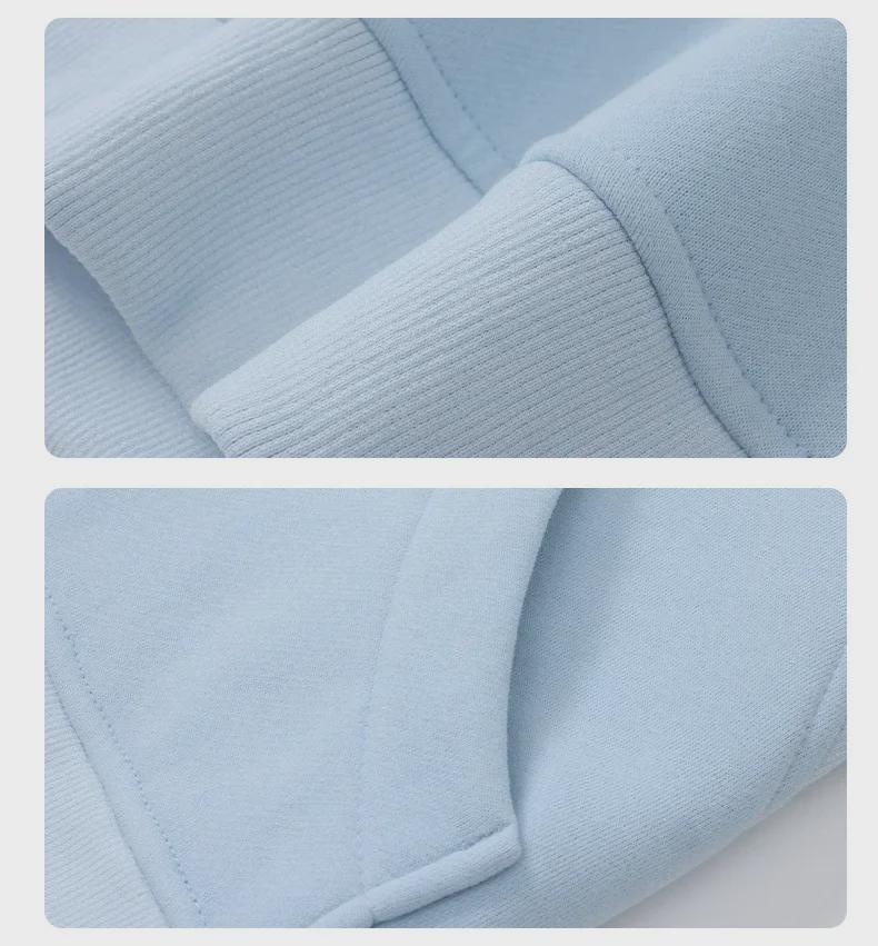 Women's Short Chimney Collar Casual Sports Sweatshirt - Half-Zip, Plus Velvet, Loose Fit
