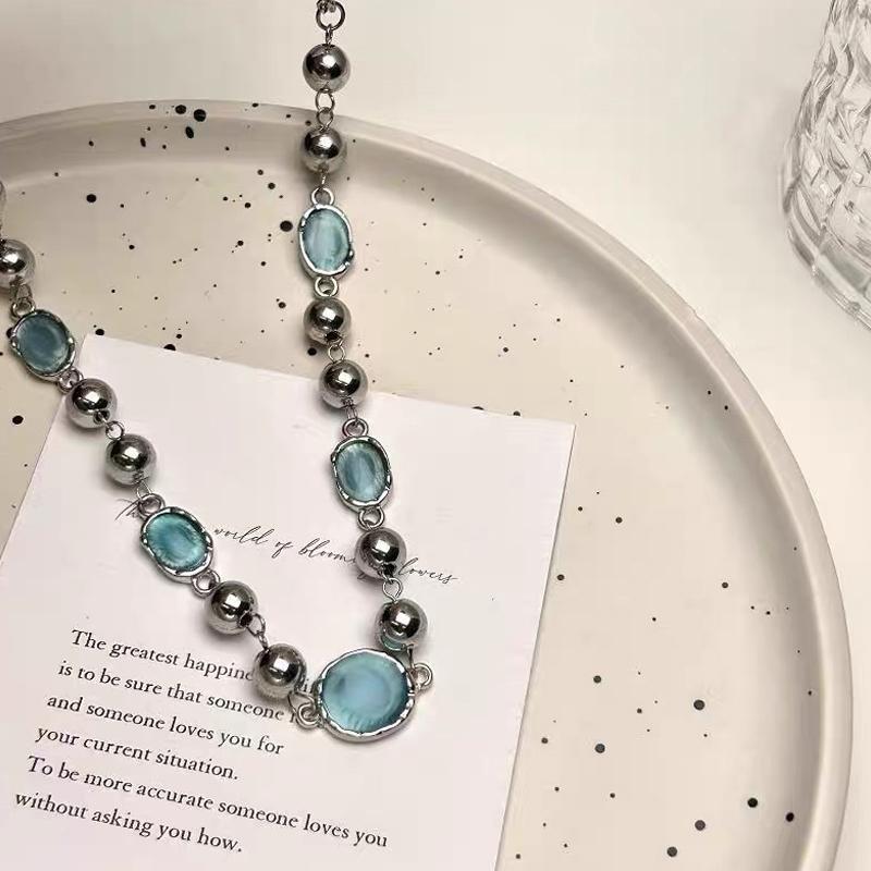 Trendy Exquisite Beaded Choker Necklaces For Women Girls Versatile Simple Punk Gothic Necklace Jewelry Accessories Gifts