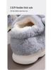 Men's Cozy Cotton Slippers - Thick Sole, Closed Heel, Cute Husky Design, Winter/Autumn Indoor & Outdoor Wear.