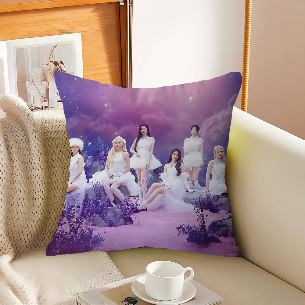 Kpop B-Babymonster Pillow Case Throw Pillow Chair Seat Cushion Nap Pillows Chair Cushion Seat Soft Pad Pillow Sofa Cushion