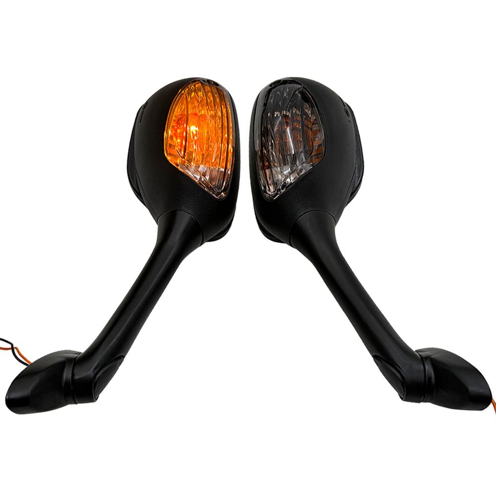 For Suzuki GSXR 600 750 1000 SV650 SV1000 SV1000S Motocycle LED Smoke Rear View Side Mirrors