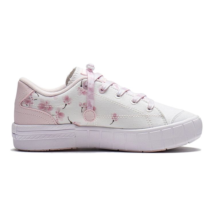 Li Ning Breathable Lightweight Sports Casual Shoes Kids Sneakers White Pink YKCS048-6