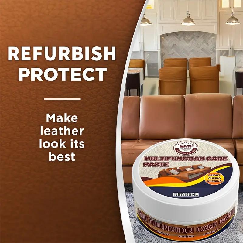Premium Leather Care Kit - Leather Repair and Care Wax - Perfect for Car Interiors,shoes,boots, Luggage,furniture,etc.-150 Grams