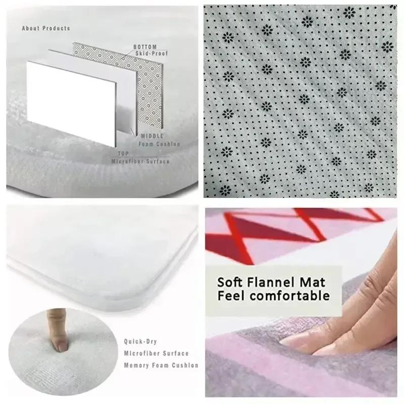 Nordic Light Luxury Carpet Living Room Sofa Bedroom Rugs Modern Simple Style Big Size Non-slip Washable Floor Mats Home Decor