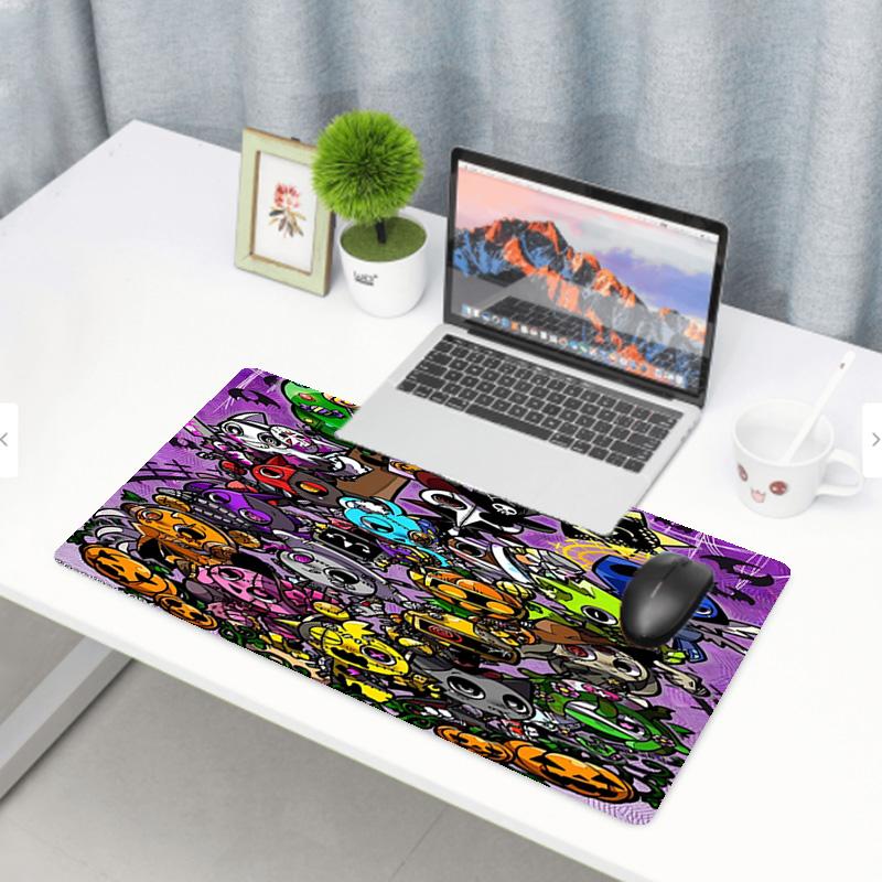 Sprunki Game Print Mouse Pad, Anti‑Slip Desktop Keyboard Mat, for PC Laptop Gaming Working Daily Use, Cool Festival Surprise Gift