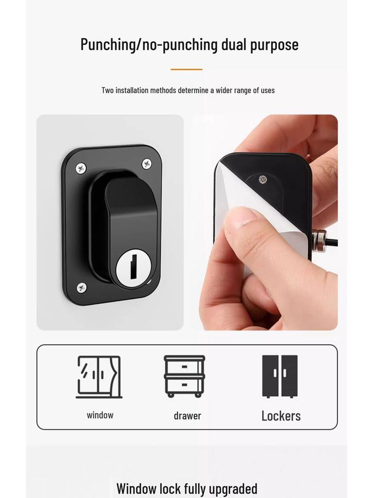 Stanzfreies Kombinationsschloss: Diebstahlsicherung für Kühlschrank und Schrank für den gewerblichen und privaten Gebrauch