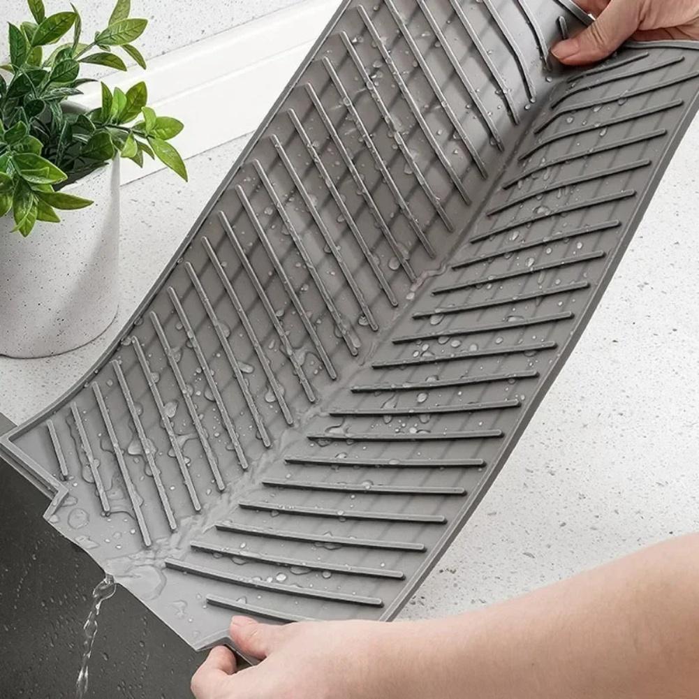 Bar Counter Coaster Dish Drying Mat Silicone Drain Pad