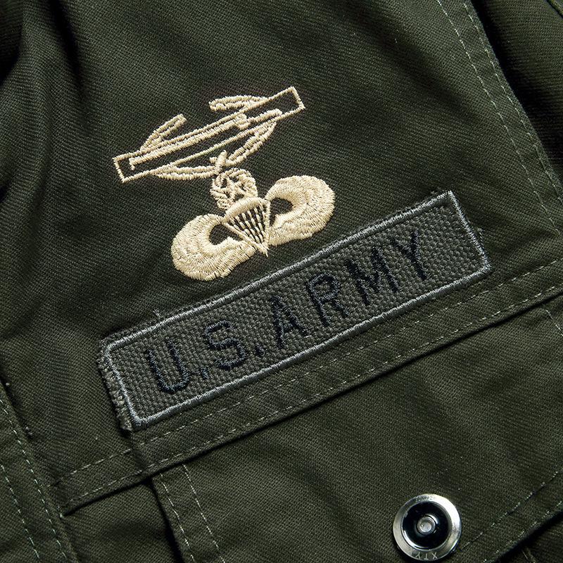 Cotton Washed Jacket Male Special Forces Casual Tooling Large Size Military Uniform Jacket Loose