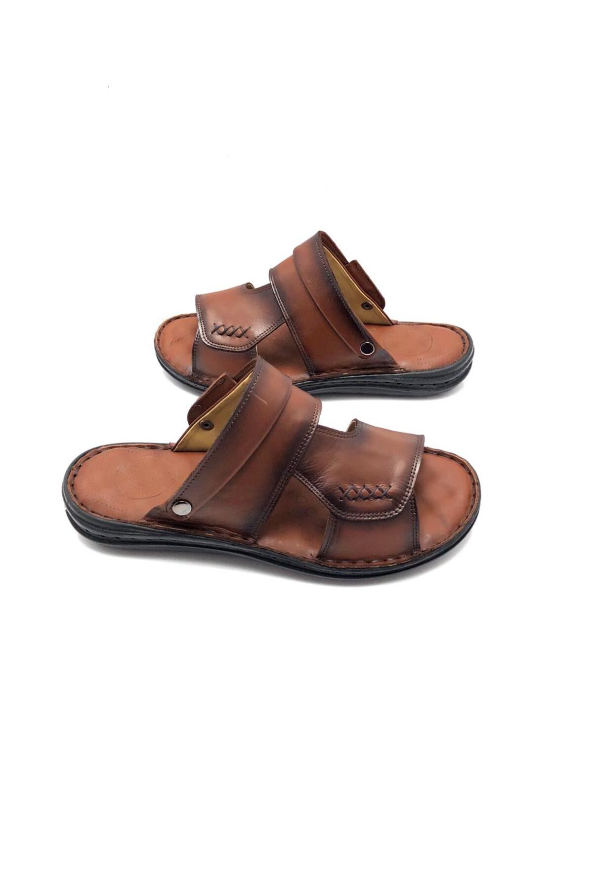 

Genuine Leather Full Orthopedic Massage Men s Slippers 42