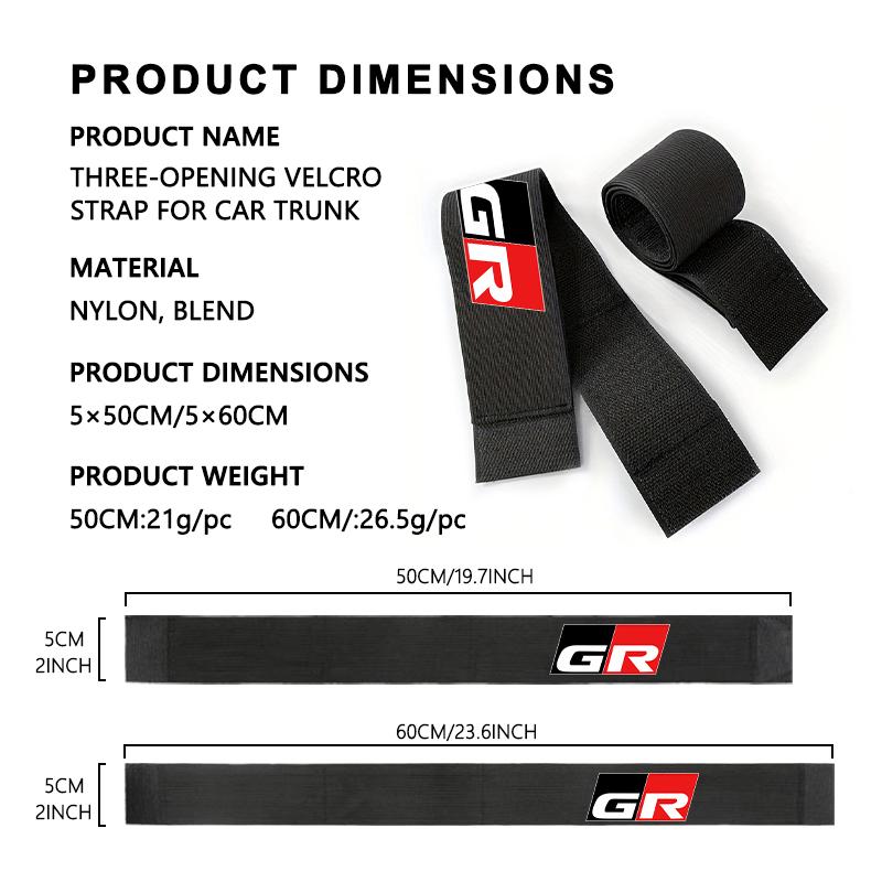 ABV3 For Toyota Car Trunk Organizer Elastic Fixing Strap Storage Bracket Velcro Strip Auto Accessories chr Corolla Camry rav4 Yaris
