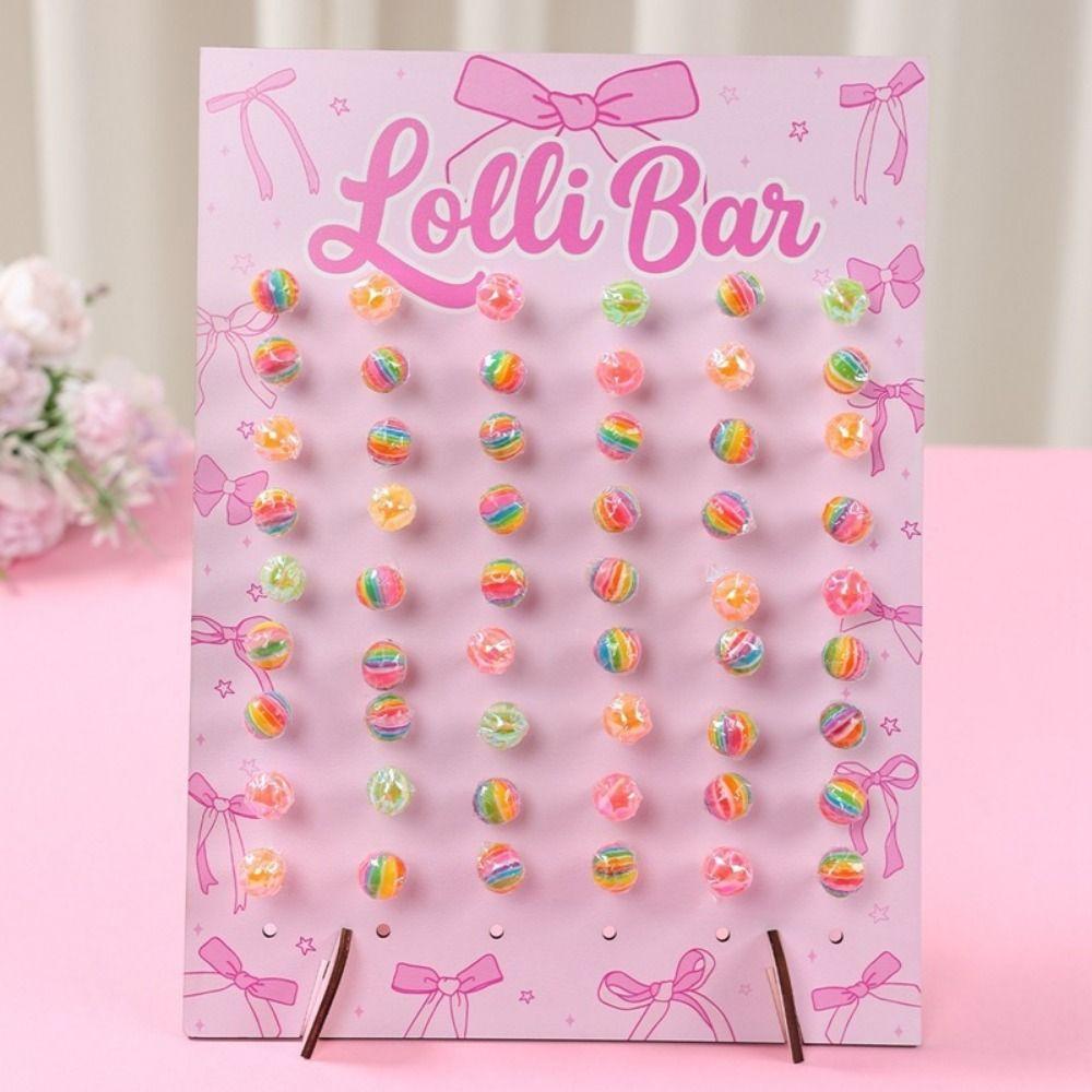 Arched Design Lollipop Stand Wood Lollipop Holder Charming Lolli Display Rack  Party Supplies
