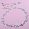 Exotic Lace Metal Ring Belt Waist Chain for Women, Adjustable Fit Waistband with Turquoise Decor, High Retro Ethnic Style Dresses Skirts Beachwear