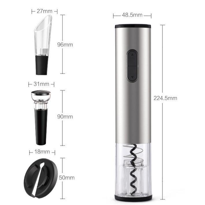 Abridor de vino eléctrico automático recargable - Herramienta multifuncional para el hogar