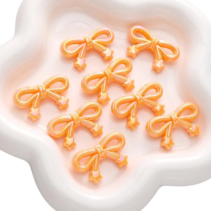 Acrylic AB Color Star Love Bow Bead Diy Handmade Beaded Bracelet Mobile Phone Chain Material