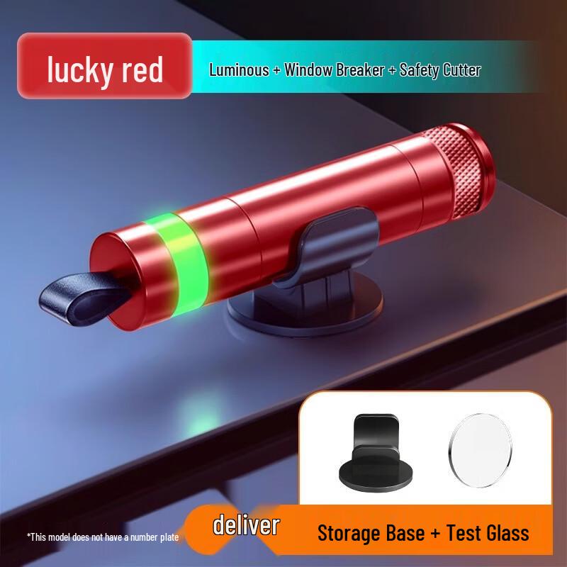 Luminous Car Window Breaker Safety Hammer