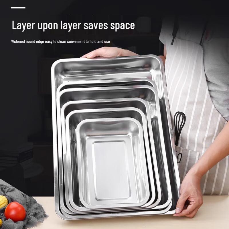 Commercial Stainless Steel Draining & Oil Filtering Pan with Rack