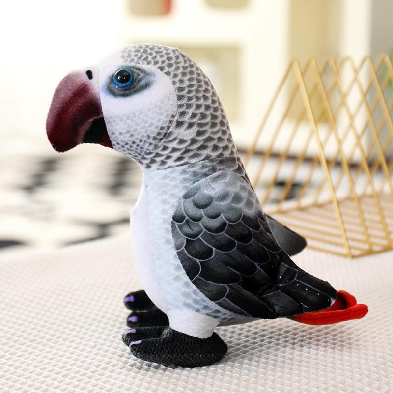 Cute Simulation Parrot Doll Plush Toy Zoo Peacock Doll Home Decoration Children's Soothing Doll