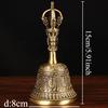1pc Metal Clock, Taoist Hand Cranked Clock, Buddhist Hall Feng Shui Decoration, Home Decoration, Witchcraft Decor Lucky Bell