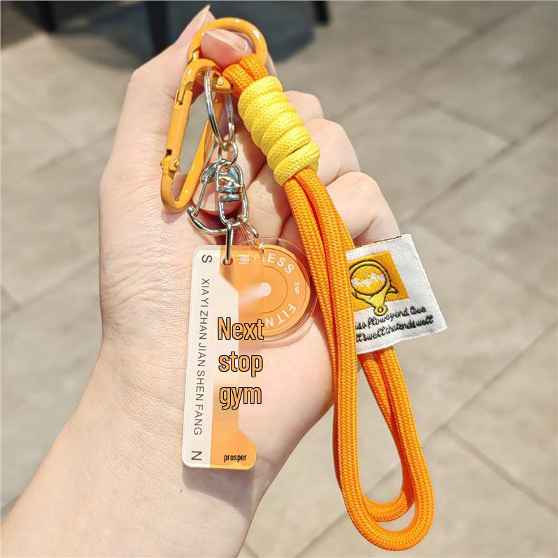 Creative Sports Keychain: Barbell & Water Bottle Charms - Fitness Accessories for Men & Women
