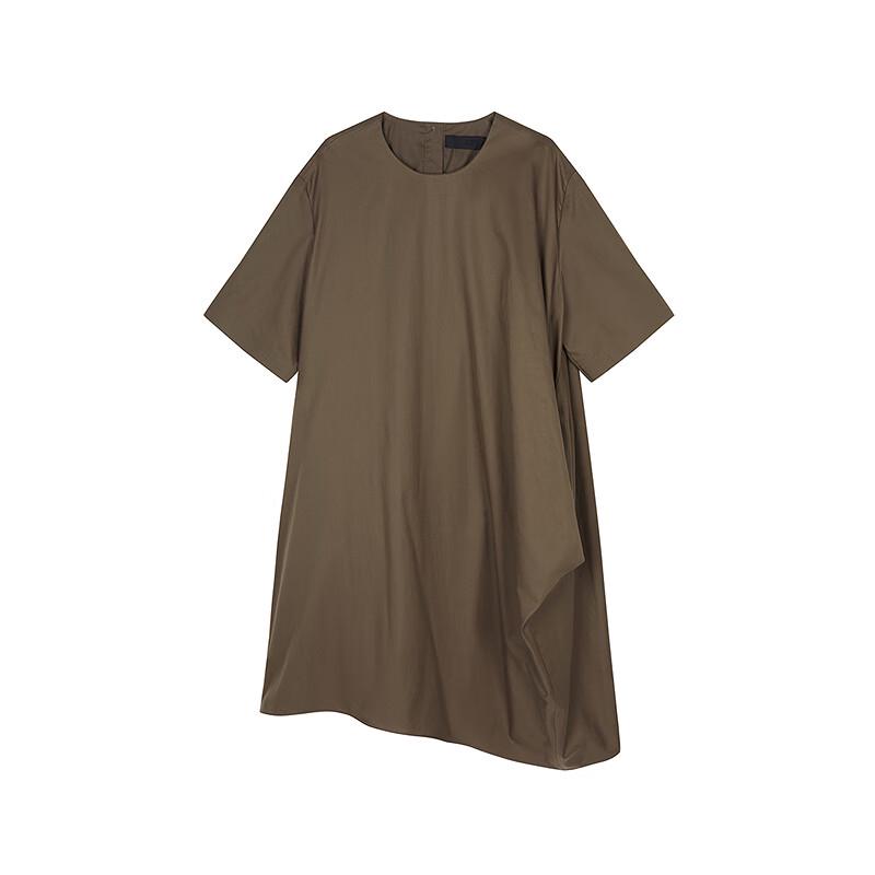 JNBY Short Sleeve Round Neck Mini Dress