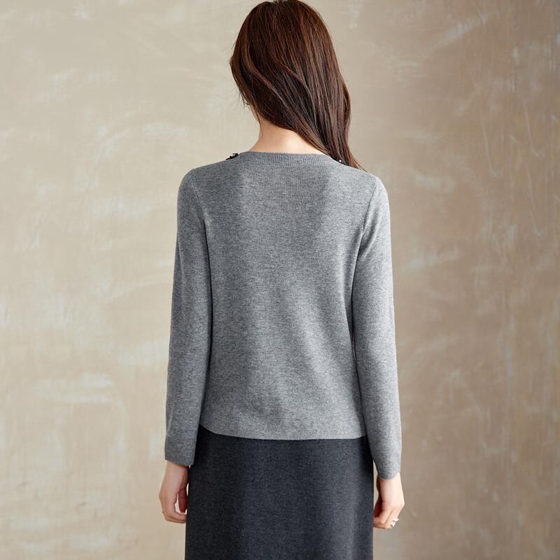 Srcr Women's Beaded Ultrafine Wool Knit Sweater