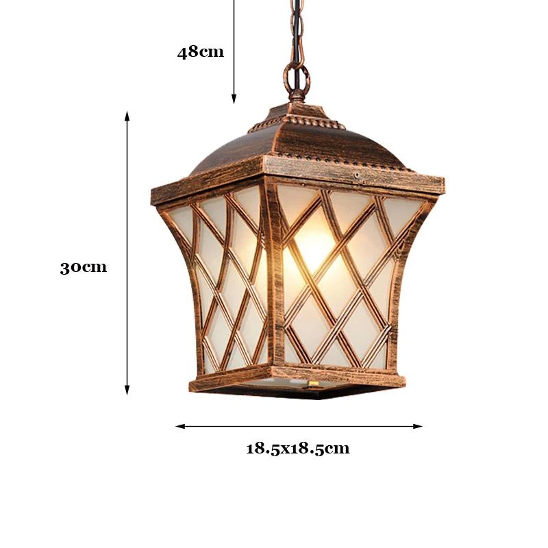 

Винтажные подвесные светильники для внутреннего двора, сада, балкона, потолочный подвесной светильник в стиле ретро для европейцев, ландшафтный светильник для двора acrylic lampshade бронзовый