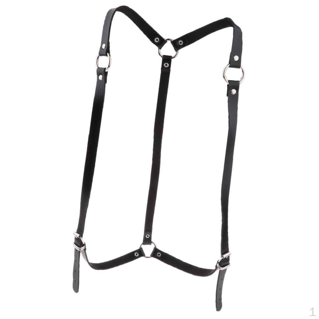 Leather Body Harness Adjustable Cosplay Club Waist Strap Costume Belt