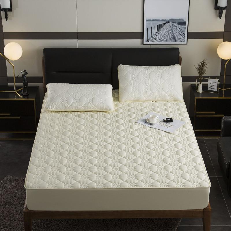 Folha cabida: Peça única de sanduíche de algodão puro, capa protetora Simmons, capa de colchão antiderrapante espessada, colcha removível com tudo incluído