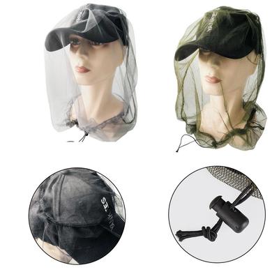 Protect Face and Neck from Annoying Bugs Mesh Head Net for Campers