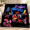 Poppy Playtime blanket Flannel Blanket Soft Cozy Plush Throw for Sofa Bed Lightweight Home Decoration Outdoor camping