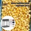 Vegetable Cutter for Potato French Fry Cutter, with Large-Capacity Visible Box, Stainless Steel Blades Kitchen Slicer Quick Press Cutting Tool,