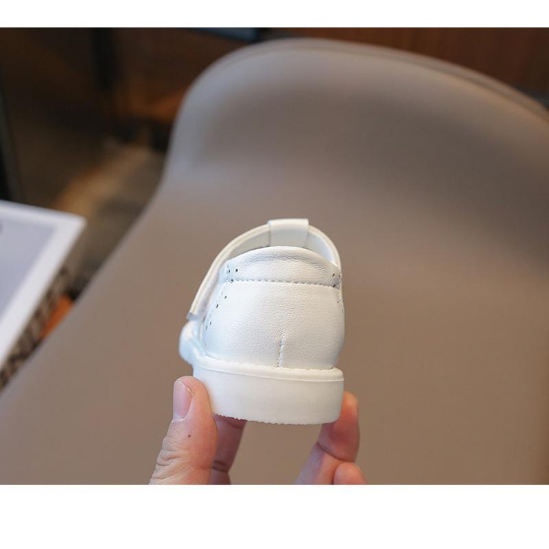 Korean Fashion Versatile Casual Little Girls Princess Leather Children Shoes
