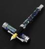 Xezo Maestro Fountain Fine Natural Abalone Pure Platinum Limited Serialized Pen, Nib, Shell, Plated, Handmade, Edition,