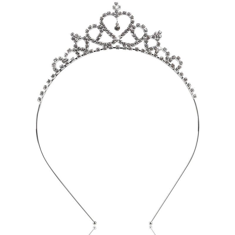 New Children's Headwear Accessories Children's Princess Crown Headband Girls' Heart-shaped Accessories Birthday Hair Cards