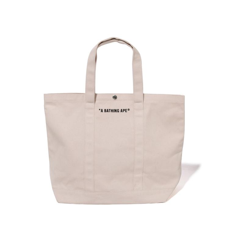 A Bathing Ape Ape Pattern Printed Large Capacity Tote Bag Fabric Handbag Regular Unisex Couple Unisex tote bag Off-White 0ZXBGM005891P