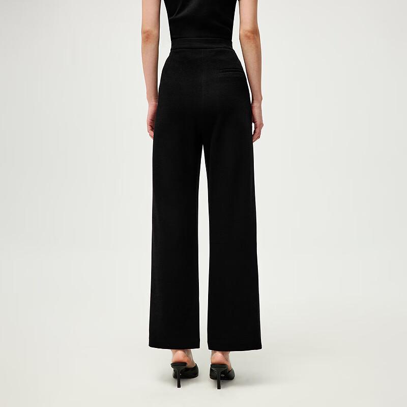 HLA Women's Ribbed Slit Hem Casual Pants